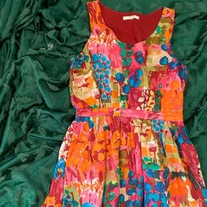 Eliot Sleeveless Silk Floral Dress size 2